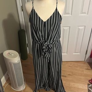 Black and white jumpsuit